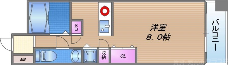 エスリード御堂筋梅田の間取り