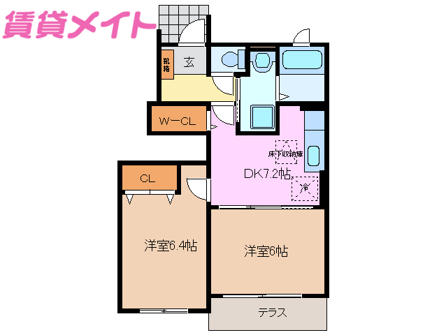 アルカンシェル　IIの間取り