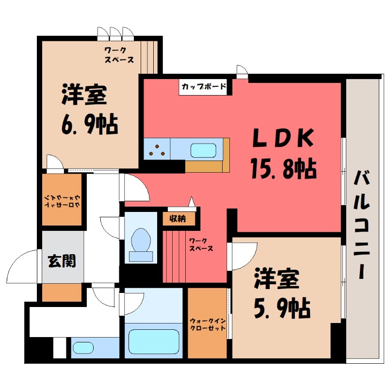 ヴェルコリーナの間取り