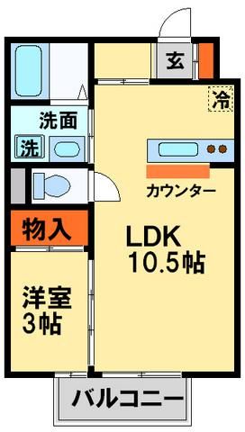 ラフォーレ壱番館の間取り