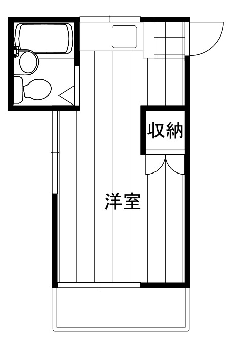 横浜市港北区下田町のアパートの間取り