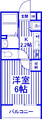 横浜市瀬谷区瀬谷のアパートの間取り