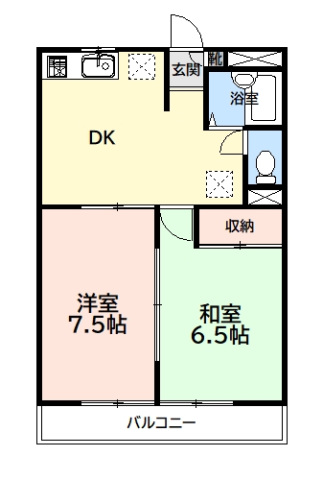 川崎市麻生区百合丘のマンションの間取り