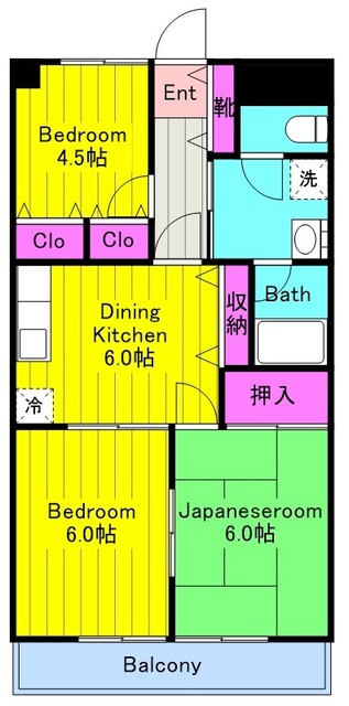 元屋敷壱番館の間取り