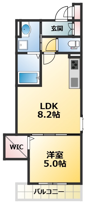 フォレストクリエオーレ宮前町壱番館の間取り