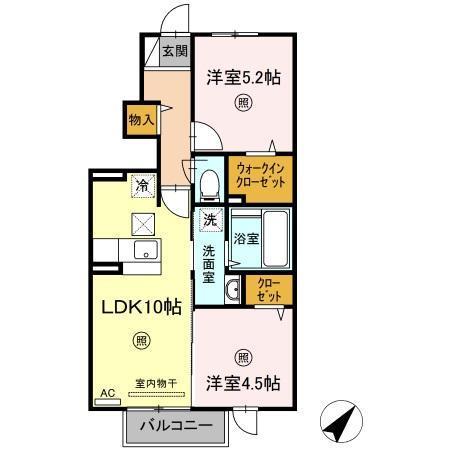 オルテンシアの間取り