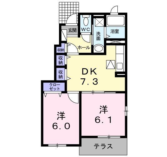 アーバンフォレストII　Ａの間取り