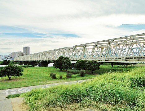 公園　荒川土手（公園）まで585m