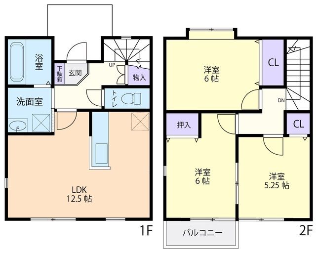 栃木県下都賀郡壬生町大字安塚（アパート）の賃貸物件の間取り