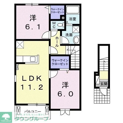 カルム　スクエアIの間取り