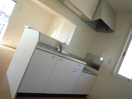 キッチン　写真はＢ202号室の写真になります。