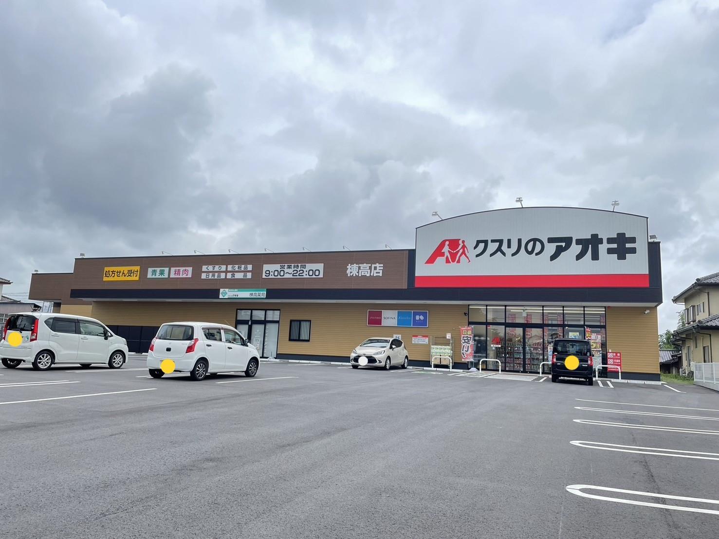 ドラックストア　クスリのアオキ棟高店（ドラッグストア）まで590m