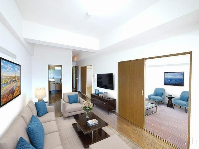 居室・リビング　CGで家具等を配置したもので家具等は含まれません