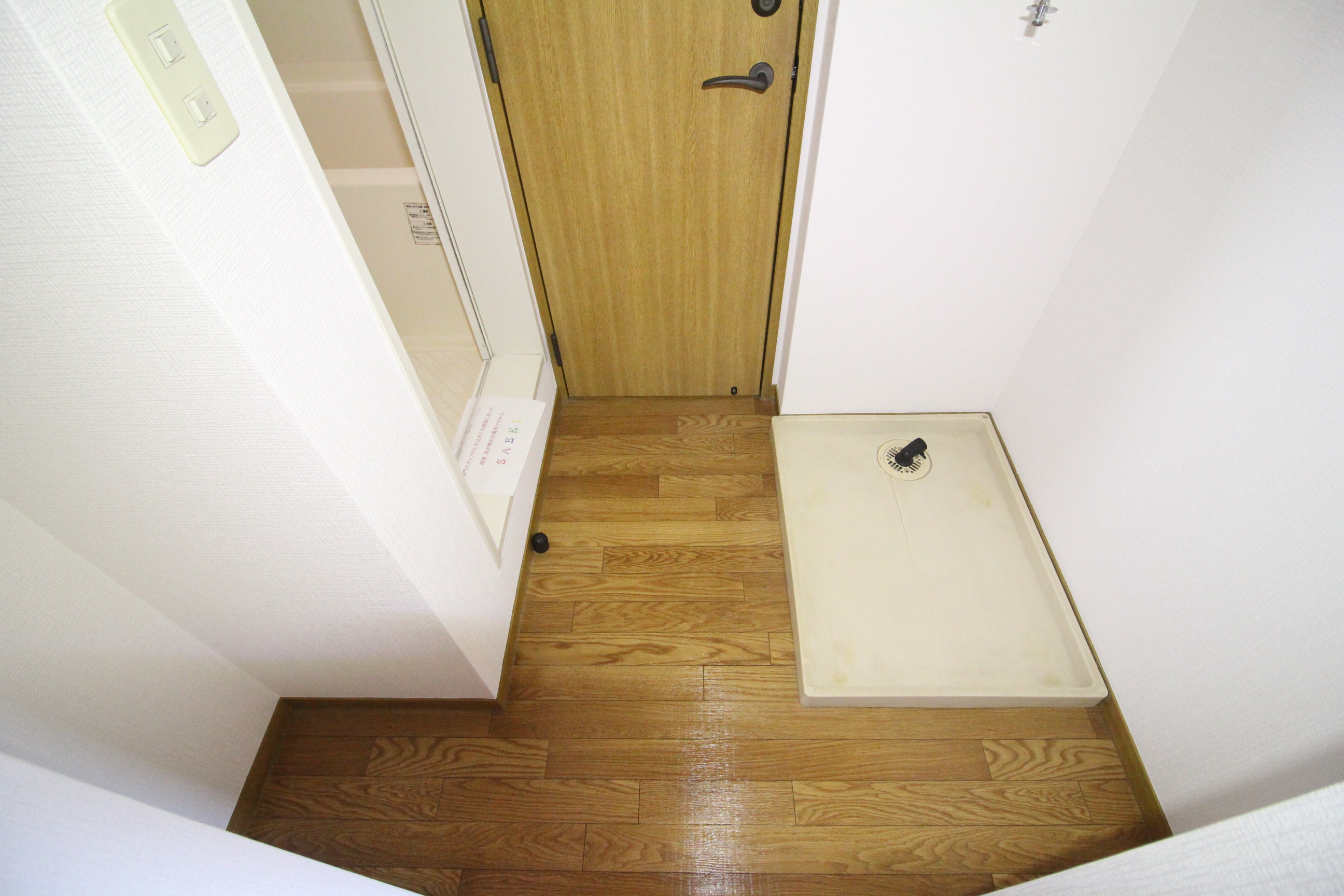 洗面設備　洗濯機スペースです♪