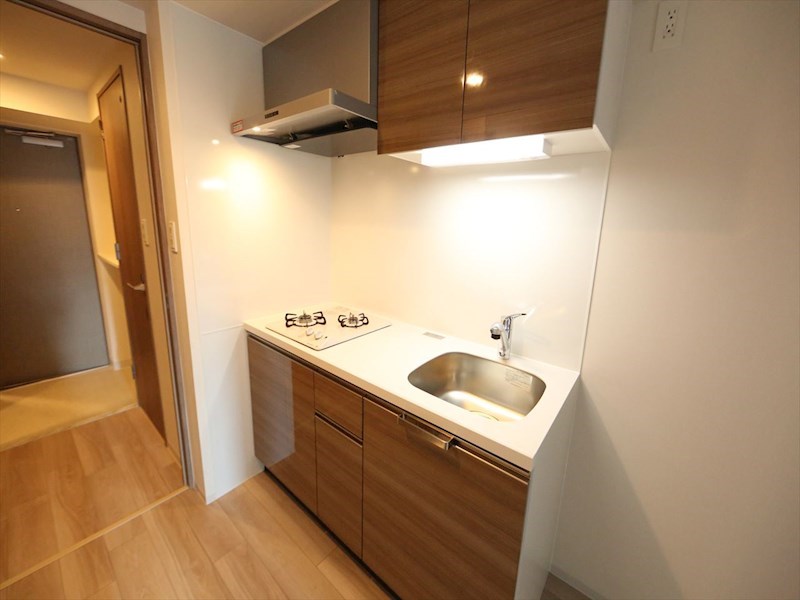 キッチン　システムキッチン（ガス2口コンロ付）