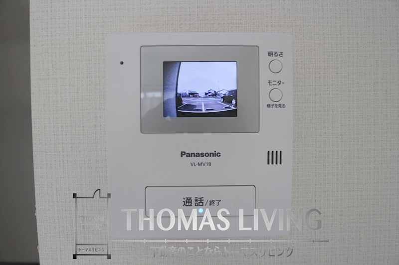 セキュリティ　モニタ付きインターホンで来客確認が可能です。