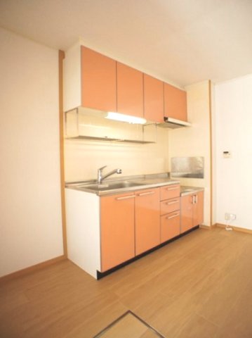 キッチン　便利な吊戸棚が付いています♪