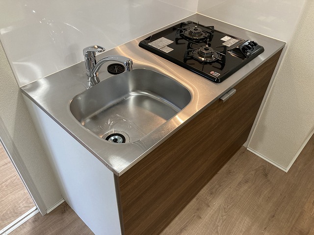 キッチン　2口ガスコンロ