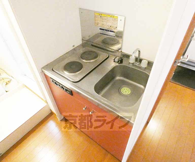 キッチン　２口電化コンロ