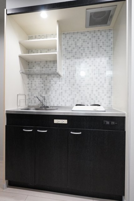 キッチン　コンパクトなキッチンで掃除もラクラク