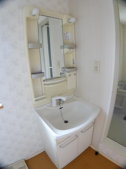 洗面設備　※他号室の写真です。