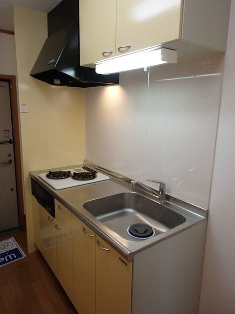 キッチン　2口ガスコンロシステムキッチン