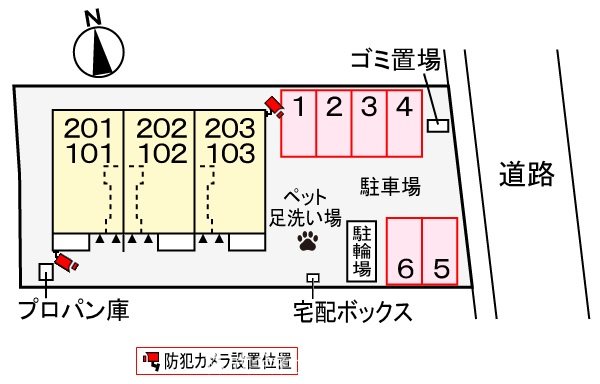 駐車場　敷地内駐車場です。