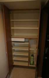 収納　大きなスペースがあり、収納には困りません