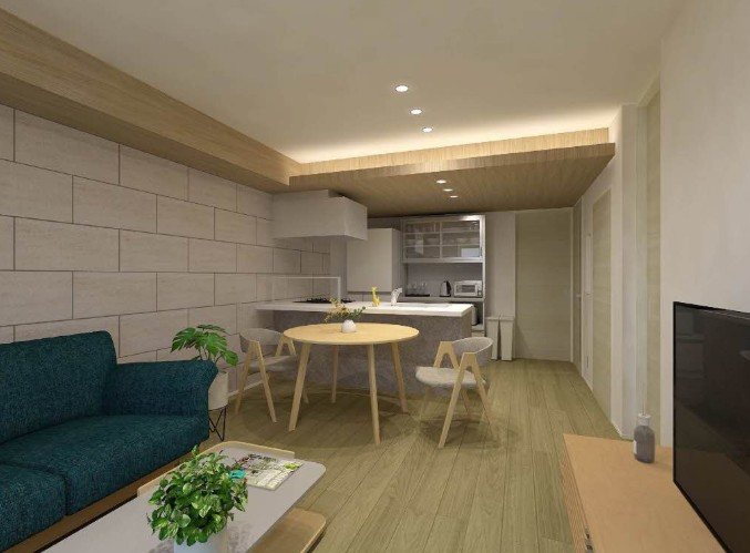 居室・リビング　パース