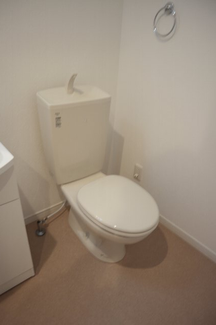 トイレ　落ち着いた色調のトイレです