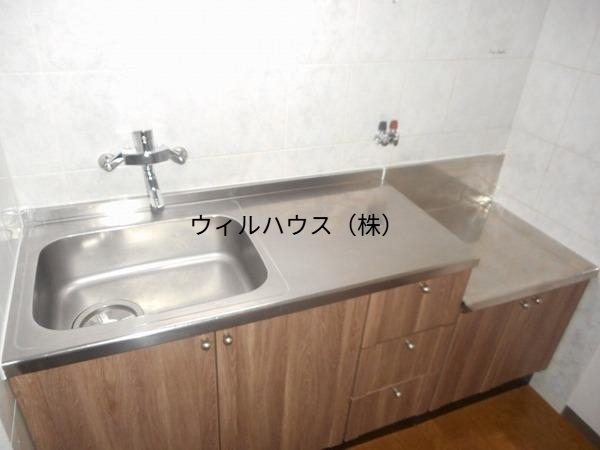 キッチン　ガスコンロ設置可！