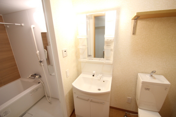 洗面設備　※別号室の写真です。