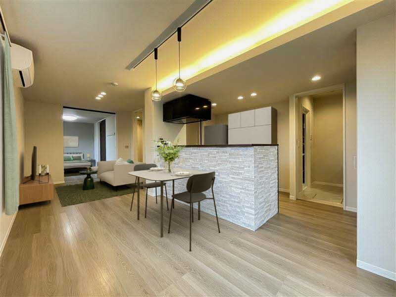 居室・リビング　ＣＧ家具の為、実際のお部屋には家具家電は付随しません。