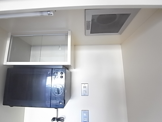 その他設備　電子レンジの上にあるちょっとしたスペース。