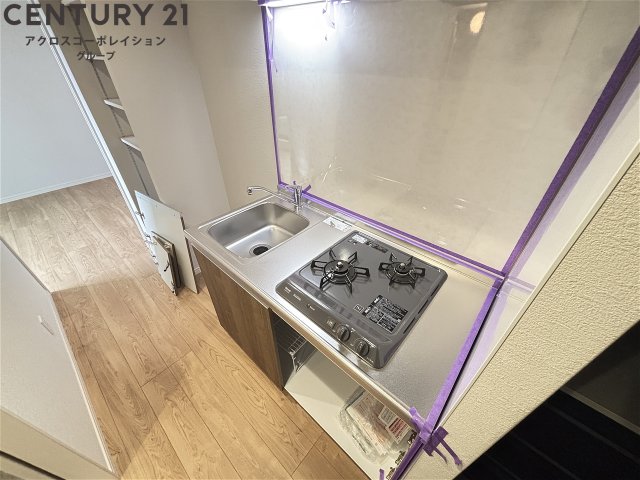 キッチン　2口コンロ付のキッチンです♪