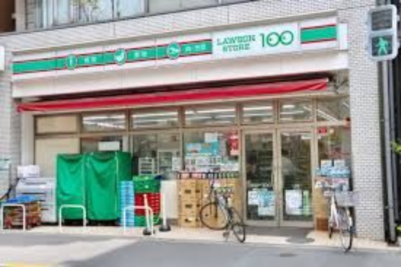コンビニ　ローソンストア100築地7丁目店（コンビニ）まで55m
