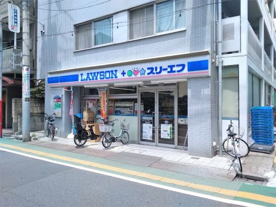 コンビニ　ローソン・スリーエフ旗の台店（コンビニ）まで386m