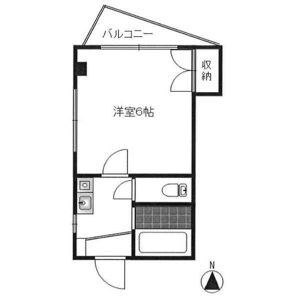 東急田園都市線 二子玉川駅 徒歩3分 3階建 築24年の間取り写真