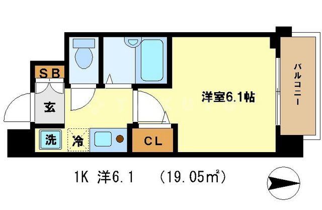 プレサンス京都四条烏丸の間取り写真