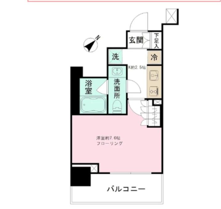 パークリュクス日本橋大伝馬町の間取り写真
