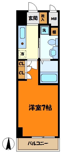 プラウドフラット武蔵小杉イーストの間取り写真