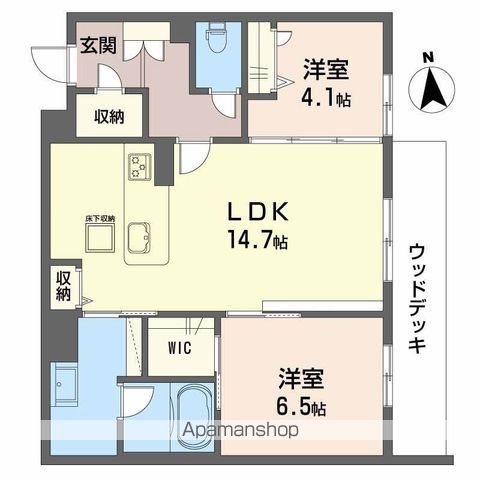 シャーメゾン江平WESTの間取り写真