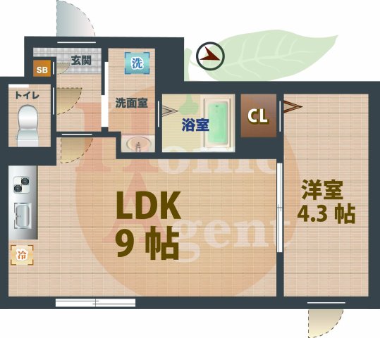 都営大江戸線 西新宿五丁目駅 徒歩8分 4階建 築1年の間取り写真
