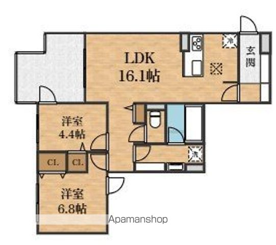 地下鉄今里筋線 瑞光四丁目駅 徒歩6分 3階建 新築の間取り写真