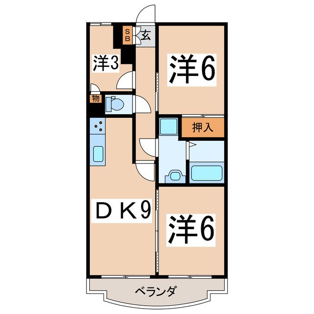 センチュリー甲府の間取り写真