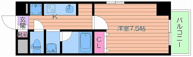 地下鉄谷町線 野江内代駅 徒歩5分 10階建 築23年の間取り写真