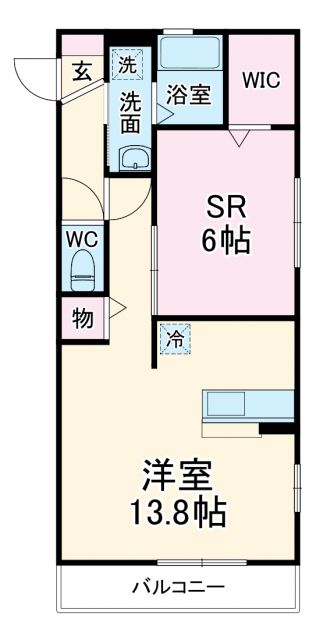 D-room与野公園Aの間取り写真
