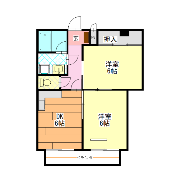 サンアヴェニュー鳥取の間取り