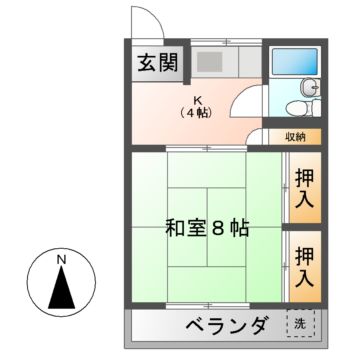 森ハイツの間取り