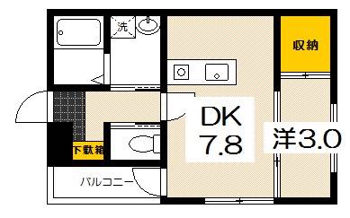 セブンプロート五日市駅前の間取り